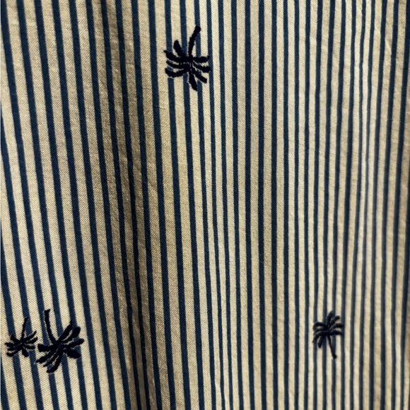 Palm Tree Pinstriped Misia Blouse - Picture 5 of 6